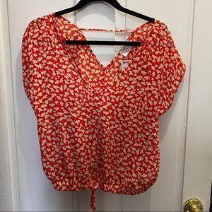sienna sky • flower tie blouse NWT